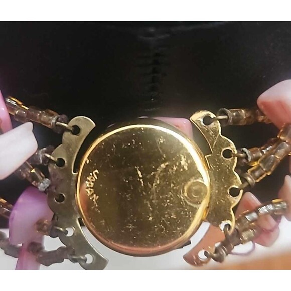 Vintage 5 tier necklace 0133 - Picture 4 of 5